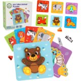 Woopie drvena slagalica: Montessori kocke životinja | shoptok.hr