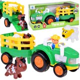 Traktor s prikolicom, farmer i set životinja | shoptok.hr