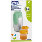 Chicco dečiji termos za hranu i piće 2u1 Green Cene