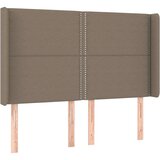  Uzglavlje s ušima smeđesivi 147x16x118/128 cm od tkanine | shoptok.hr