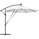 vidaXL Kantaliv dežnik z bananom Peščena 294 x 294 x 248 cm | Shoptok.si