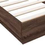  Okvir za krevet smeđi hrast 90 x 200 cm od konstruiranog drva | shoptok.hr