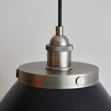  Endon 98749 - Visilica na sajli FRANKLIN 1xE27/10W/230V crna/mesing | Eponuda.com