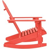 vidaXL Vrtna stolica za ljuljanje Adirondack masivna jelovina crvena | shoptok.hr