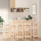  9-dijelni barski set od masivne borovine | shoptok.hr