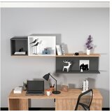 Hanah home akser - atlantic pine, anthracite white atlantic pineanthracitewhite wall shelf | ePonuda.com