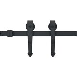 vidaXL Drsna vrata Rjava 100 x 208 cm Trdna borovina | Shoptok.si