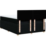 vidaXL Krevet s oprugama i madracem crni 140 x 190 cm od tkanine | shoptok.hr