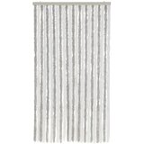  Zastor protiv muha svjetlosivi i bijeli 100 x 200 cm od šenila | Eponuda.com