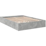  Okvir kreveta boja betona 135 x 190 cm od konstruiranog drva | shoptok.hr