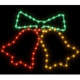 Figure božićnih zvona sa 72 LED žarulje 3 kom 50 x 56 cm | shoptok.hr