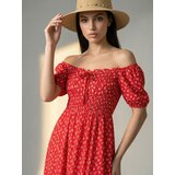 Sinsay Midi haljina s cvjetnim uzorkom i prorezom | shoptok.hr