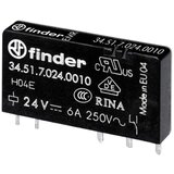 Finder 34.51.7.024.0310 relej za tiskane pločice 24 V/DC 6 A 1 zatvarač 1 St. | Eponuda.ba
