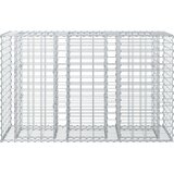  Gabionski uzdignuti krevet Srebrno 130 x 50 x 80 cm - 130 x 50 x 80 cm | shoptok.hr