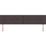  LED vzglavnik z gumbi v temno rjavi barvi 100 cm iz tkanine, (22051561) | Shoptok.si