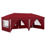 vidaXL Zložljivi šotor za zabave 575 x 288 x 245 cm Burgundija, (5000211305) | Shoptok.si