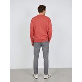 Sinsay Crewneck comfort fit majica dugih rukava s udjelom pamuka Slike