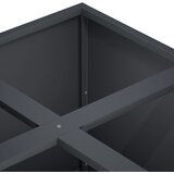  Vrtna saksija Antracit 100 x 100 x 40 cm Čelična vrata | shoptok.hr