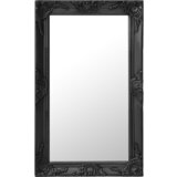 vidaXL Stensko ogledalo v baročnem stilu 50x80 cm črno | Shoptok.si