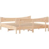  Okvir kreveta s uzglavljem 200 x 200 cm od masivne borovine | shoptok.hr