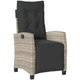  7-dijelni vrtni blagovaonski set od poliratana s jastucima sivi | shoptok.hr