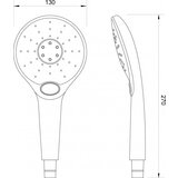Copen Tuš ručica CONCEPT 3 funkcije hrom (C-05-5209) | ePonuda.com