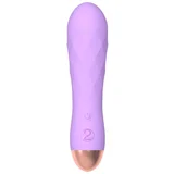 Mini - punjivi, vodootporni, rešetkasti vibrator (ljubičasta)