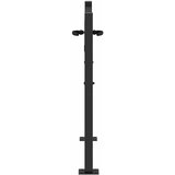  Vrtna vrata Crna 110 x 105 cm Čelik s praškastim premazom | shoptok.hr