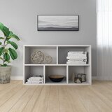 Ormarić za knjige / komoda bijeli 50x25x80 cm konstruirano drvo | shoptok.hr