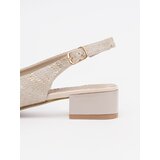 GOODIN Beige low-heeled sandals | shoptok.hr