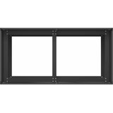  Vrtna saksija Crna 80 x 40 x 60 cm Čelična vrata | shoptok.hr