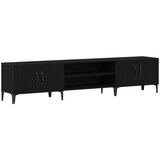 vidaXL TV omara Črni hrast Inženirski les 180 x 31.5 x 40 cm | Shoptok.si