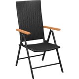  9-dijelni vrtni blagovaonski set crno-smeđi | shoptok.hr