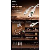 Remax Kabl Swift Fast charging braided data cable 1.2M C36 65W(C-C) beli | Eponuda.com
