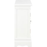  Komoda bijela 70 x 28 x 70 cm od masivne borovine | Eponuda.com