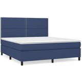  The Living Store Box spring postelja z vzmetnico modra 180x200 cm blago - Box Spring Postelja, (21450119) | Shoptok.si