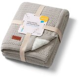 BabyOno Pletena bombažna dekica obojestranska 75x100 cm, siva | Shoptok.si