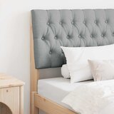 vidaXL Tapecirani uzglavlje Svijetlo siva 90 cm Čvrsto borovo drvo | shoptok.hr