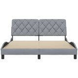 vidaXL Posteljni okvir brez vzmetnice svetlo siv 160x200 cm blago | Shoptok.si