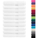 The Living Store Premium brisače za savno SOLUND 10 kosov bela 80x200 cm 600 gsm - Brisača Za Savno, (21418135) | Shoptok.si