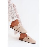 Boto Women's Slippers and On Cork Platform With Buckle Light Beige Klarae | shoptok.hr