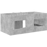  Kreveta za visoko spavanje djece 2 pcs Beton Konstruirano drvo - Betonska siva 80 x 160 cm | shoptok.hr