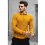 Madmext Mustard Polo Neck Sweater 4713 Cene