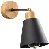 Opviq lights Crna/u prirodnoj boji zidna lampa ø 14 cm Manavgat – | shoptok.hr