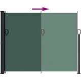  Bočna tenda na uvlačenje tamnozelena 160 x 500 cm | shoptok.hr