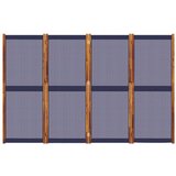 vidaXL Sobna pregrada s 4 panela tamnoplava 280x180 cm | shoptok.hr