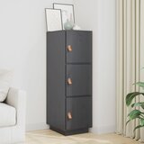  Visoka komoda siva 34 x 40 x 108,5 cm od masivne borovine | shoptok.hr