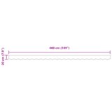 vidaXL Valanca za Tendu za okvir 5 m Crna 4.8x0.2 m | shoptok.hr