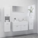 Maison Chic Komplet kopalniškega pohištva - Kopalniški sestavi visok sijaj bele barve inž. les, (21787418) | Shoptok.si
