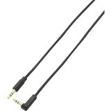 SpeaKa Professional JACK audio priključni kabel [1x JACK utikač 3.5 mm - 1x JACK utikač 3.5 mm] 1 m crn pozlaćene utične spojnic | Eponuda.ba